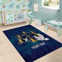 Personalised Israel Holocaust Remembrance Day Area Rug Yom HaShoah Never Forget Never Again