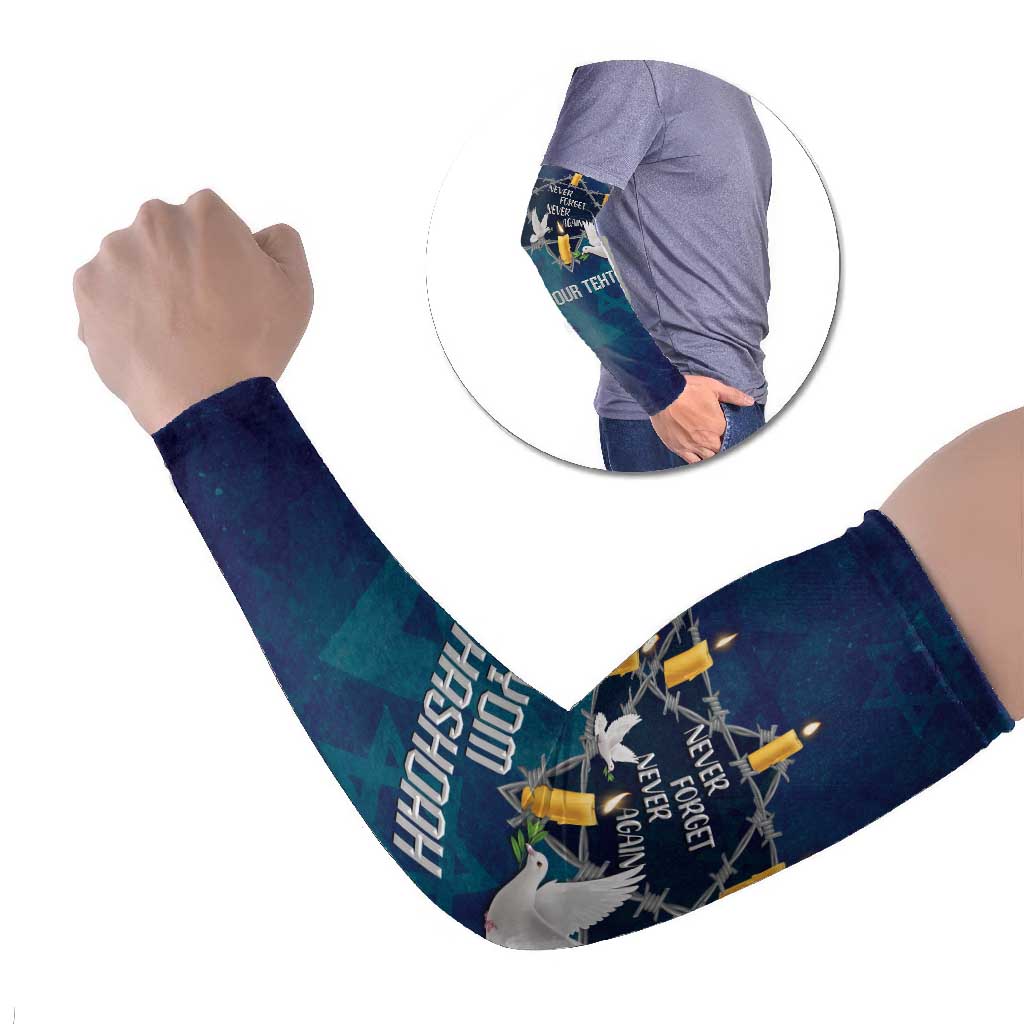 Personalised Israel Holocaust Remembrance Day Arm Sleeves Yom HaShoah Never Forget Never Again