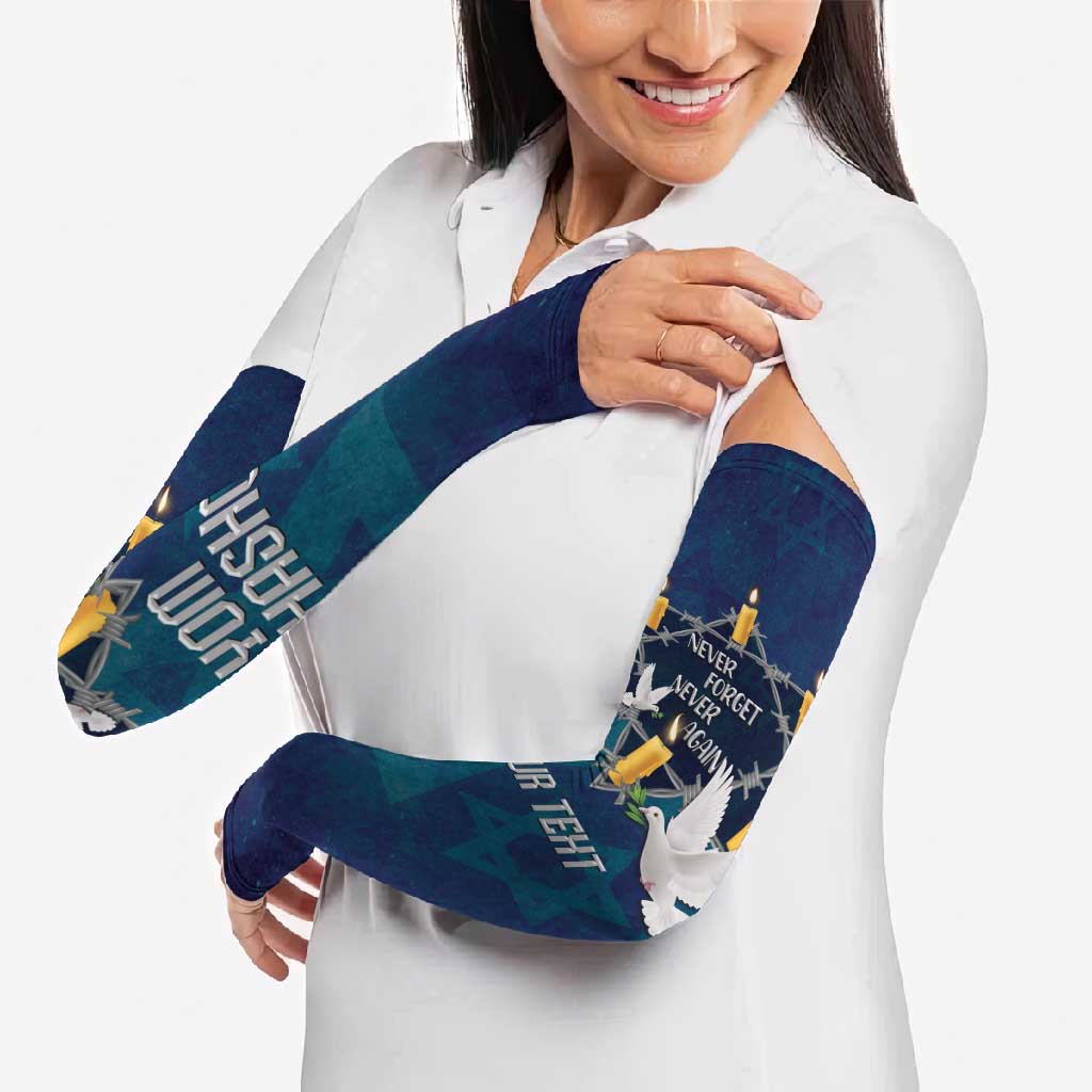 Personalised Israel Holocaust Remembrance Day Arm Sleeves Yom HaShoah Never Forget Never Again