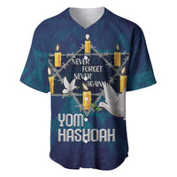 Personalised Israel Holocaust Remembrance Day Baseball Jersey Yom HaShoah Never Forget Never Again