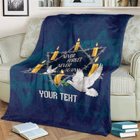 Personalised Israel Holocaust Remembrance Day Blanket Yom HaShoah Never Forget Never Again