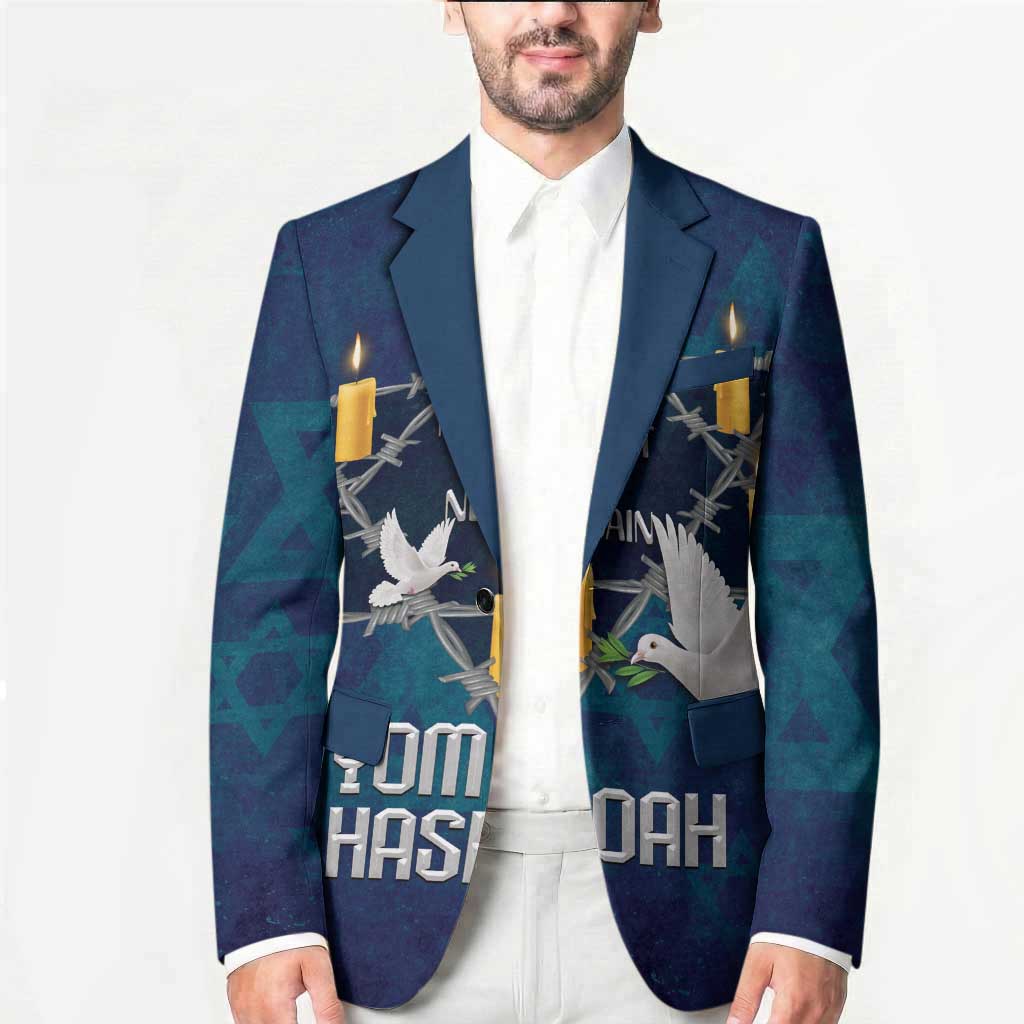 Personalised Israel Holocaust Remembrance Day Blazer Yom HaShoah Never Forget Never Again