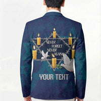 Personalised Israel Holocaust Remembrance Day Blazer Yom HaShoah Never Forget Never Again