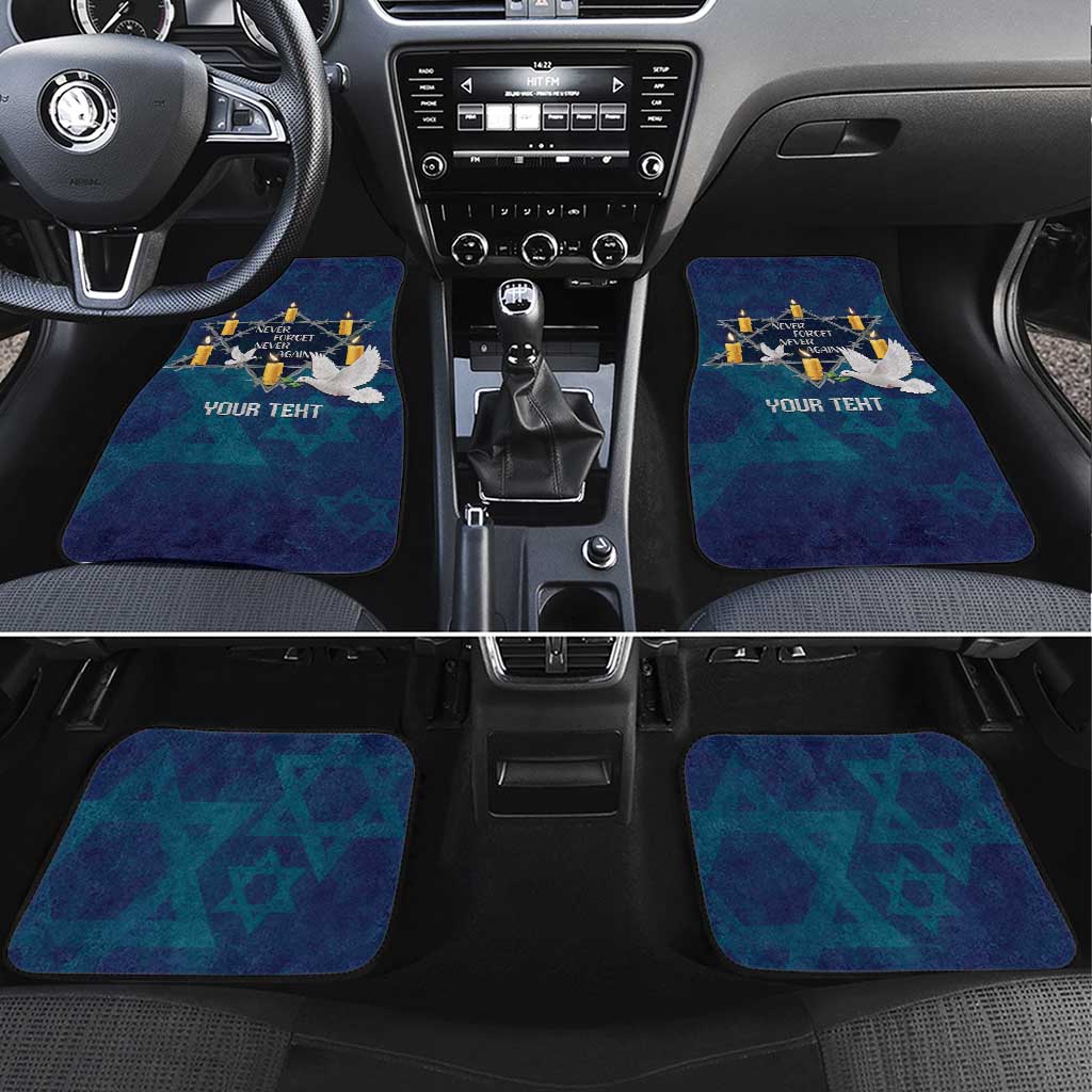 Personalised Israel Holocaust Remembrance Day Car Mats Yom HaShoah Never Forget Never Again