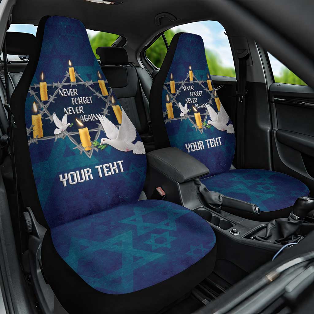 Personalised Israel Holocaust Remembrance Day Car Seat Cover Yom HaShoah Never Forget Never Again