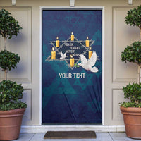 Personalised Israel Holocaust Remembrance Day Door Cover Yom HaShoah Never Forget Never Again