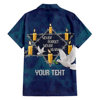 Personalised Israel Holocaust Remembrance Day Hawaiian Shirt Yom HaShoah Never Forget Never Again
