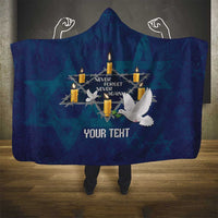 Personalised Israel Holocaust Remembrance Day Hooded Blanket Yom HaShoah Never Forget Never Again