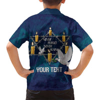 Personalised Israel Holocaust Remembrance Day Kid Hawaiian Shirt Yom HaShoah Never Forget Never Again