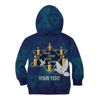 Personalised Israel Holocaust Remembrance Day Kid Hoodie Yom HaShoah Never Forget Never Again