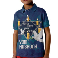 Personalised Israel Holocaust Remembrance Day Kid Polo Shirt Yom HaShoah Never Forget Never Again