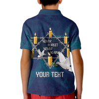Personalised Israel Holocaust Remembrance Day Kid Polo Shirt Yom HaShoah Never Forget Never Again