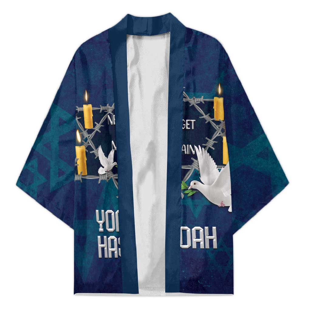 Personalised Israel Holocaust Remembrance Day Kimono Yom HaShoah Never Forget Never Again