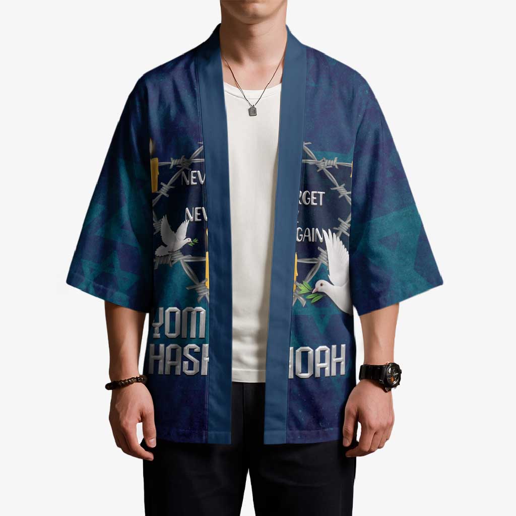 Personalised Israel Holocaust Remembrance Day Kimono Yom HaShoah Never Forget Never Again