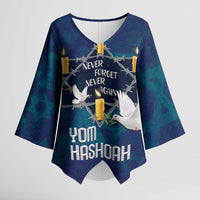 Personalised Israel Holocaust Remembrance Day Kimono Sleeve Blouse Yom HaShoah Never Forget Never Again
