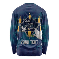 Personalised Israel Holocaust Remembrance Day Long Sleeve Shirt Yom HaShoah Never Forget Never Again