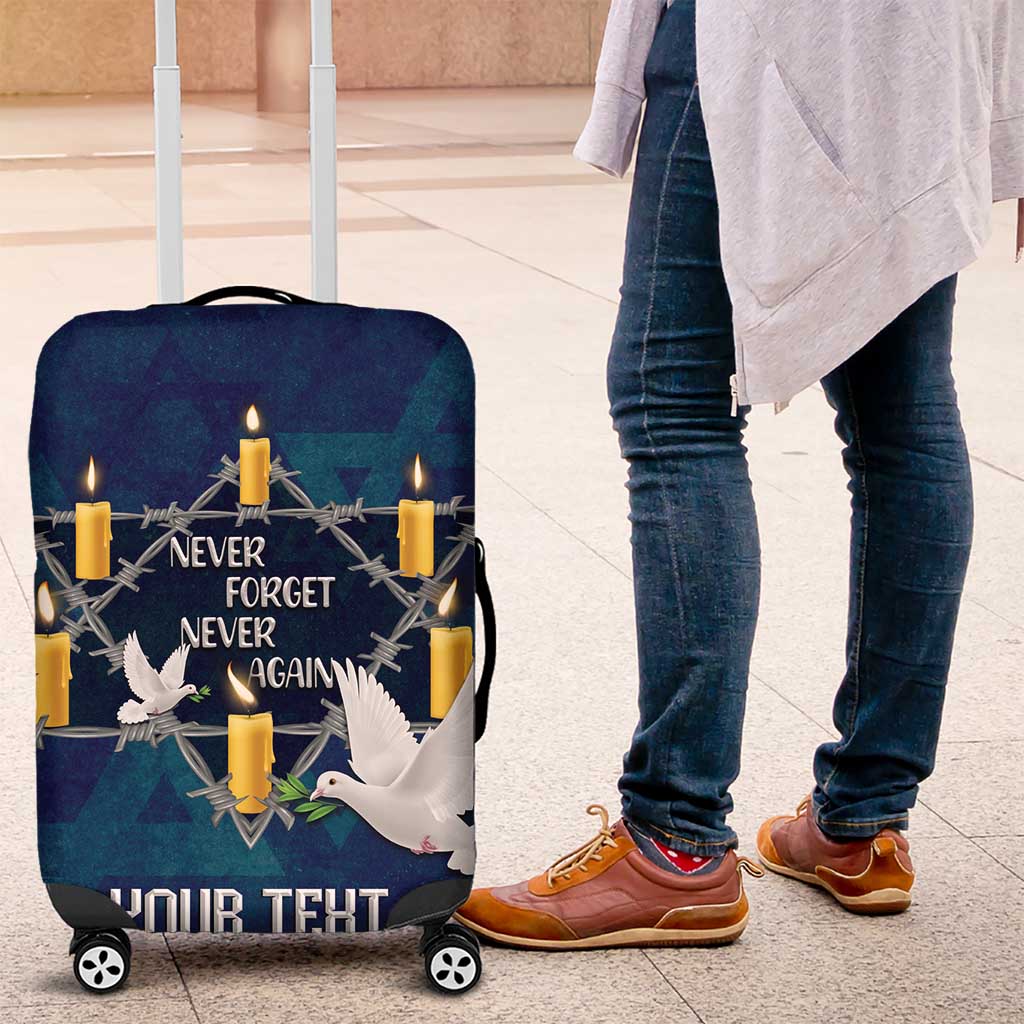 Personalised Israel Holocaust Remembrance Day Luggage Cover Yom HaShoah Never Forget Never Again