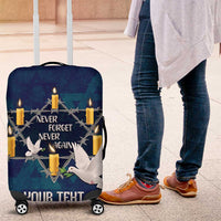 Personalised Israel Holocaust Remembrance Day Luggage Cover Yom HaShoah Never Forget Never Again