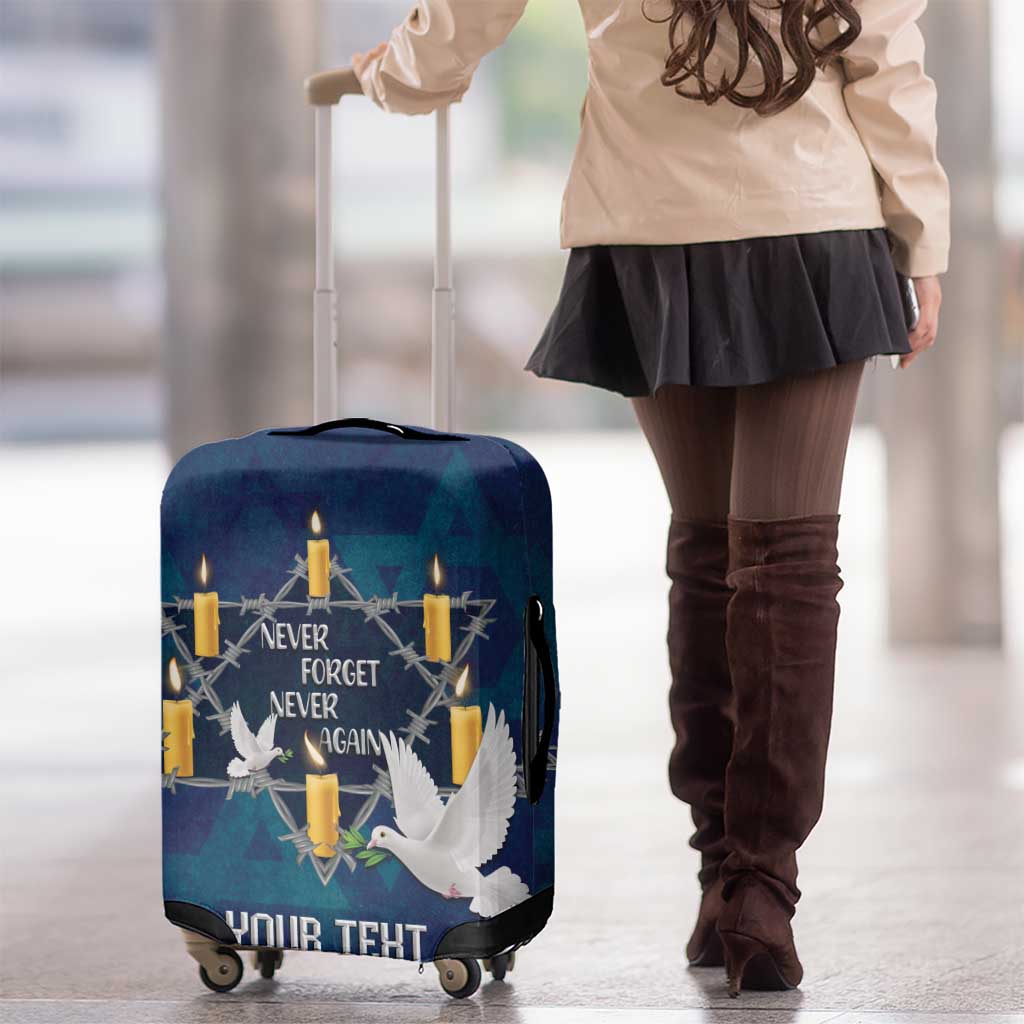 Personalised Israel Holocaust Remembrance Day Luggage Cover Yom HaShoah Never Forget Never Again