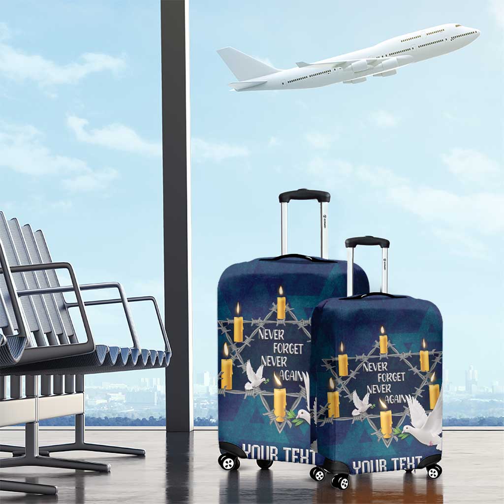 Personalised Israel Holocaust Remembrance Day Luggage Cover Yom HaShoah Never Forget Never Again