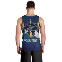 Personalised Israel Holocaust Remembrance Day Men Tank Top Yom HaShoah Never Forget Never Again