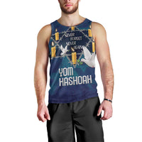 Personalised Israel Holocaust Remembrance Day Men Tank Top Yom HaShoah Never Forget Never Again