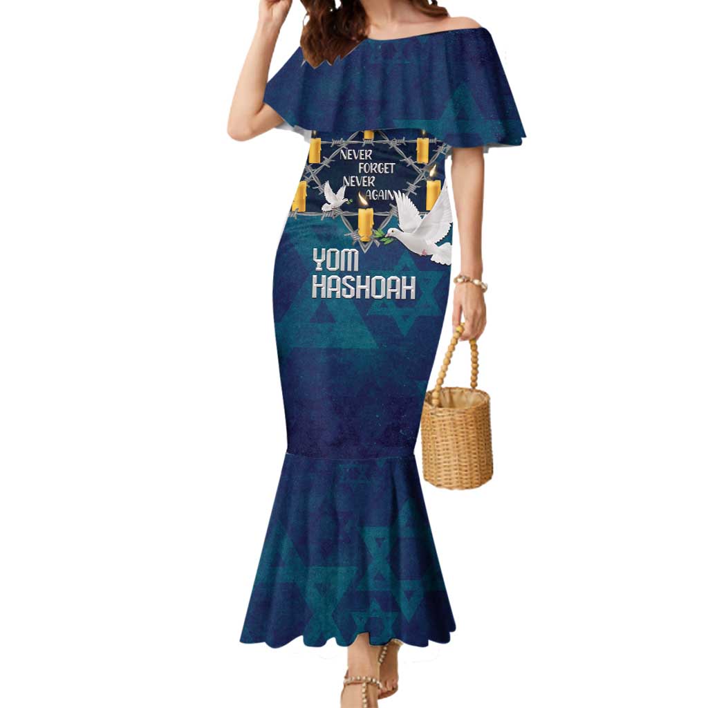 Personalised Israel Holocaust Remembrance Day Mermaid Dress Yom HaShoah Never Forget Never Again