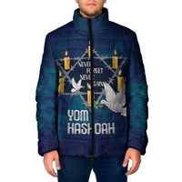 Personalised Israel Holocaust Remembrance Day Padded Jacket Yom HaShoah Never Forget Never Again