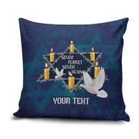 Personalised Israel Holocaust Remembrance Day Pillow Cover Yom HaShoah Never Forget Never Again