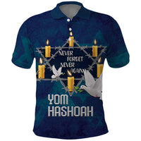 Personalised Israel Holocaust Remembrance Day Polo Shirt Yom HaShoah Never Forget Never Again