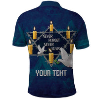 Personalised Israel Holocaust Remembrance Day Polo Shirt Yom HaShoah Never Forget Never Again