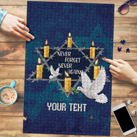 Personalised Israel Holocaust Remembrance Day Puzzle Yom HaShoah Never Forget Never Again