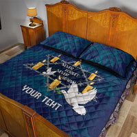 Personalised Israel Holocaust Remembrance Day Quilt Bed Set Yom HaShoah Never Forget Never Again