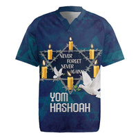 Personalised Israel Holocaust Remembrance Day Rugby Jersey Yom HaShoah Never Forget Never Again