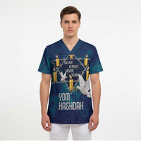 Personalised Israel Holocaust Remembrance Day Scrub Top Yom HaShoah Never Forget Never Again