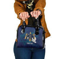 Personalised Israel Holocaust Remembrance Day Shoulder Handbag Yom HaShoah Never Forget Never Again