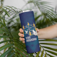 Personalised Israel Holocaust Remembrance Day Skinny Tumbler Yom HaShoah Never Forget Never Again