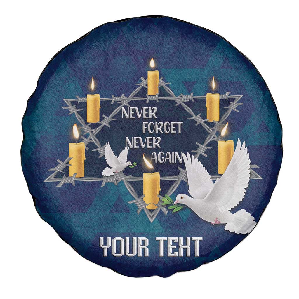 Personalised Israel Holocaust Remembrance Day Spare Tire Cover Yom HaShoah Never Forget Never Again