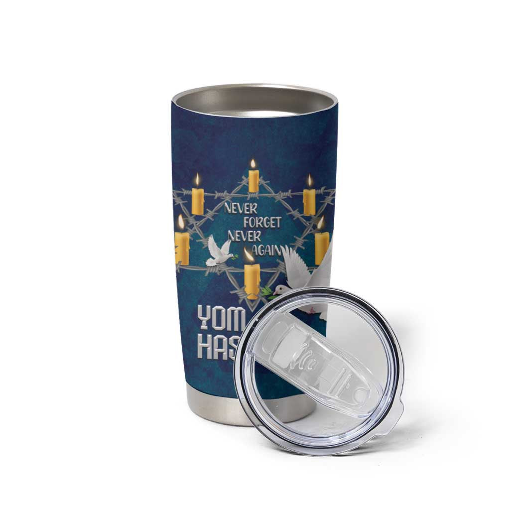Personalised Israel Holocaust Remembrance Day Tumbler Cup Yom HaShoah Never Forget Never Again