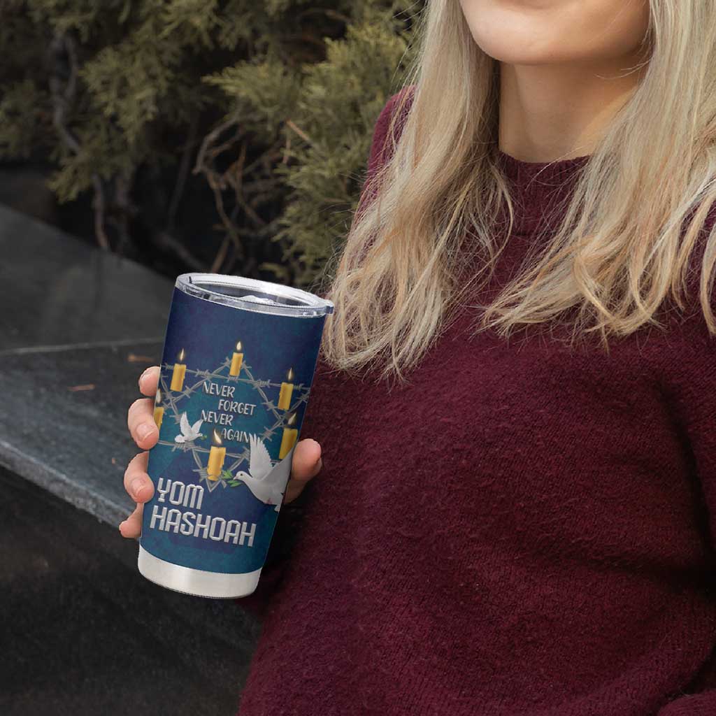 Personalised Israel Holocaust Remembrance Day Tumbler Cup Yom HaShoah Never Forget Never Again