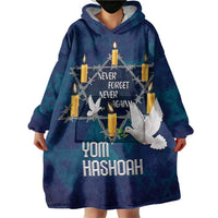 Personalised Israel Holocaust Remembrance Day Wearable Blanket Hoodie Yom HaShoah Never Forget Never Again