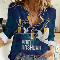 Personalised Israel Holocaust Remembrance Day Women Casual Shirt Yom HaShoah Never Forget Never Again