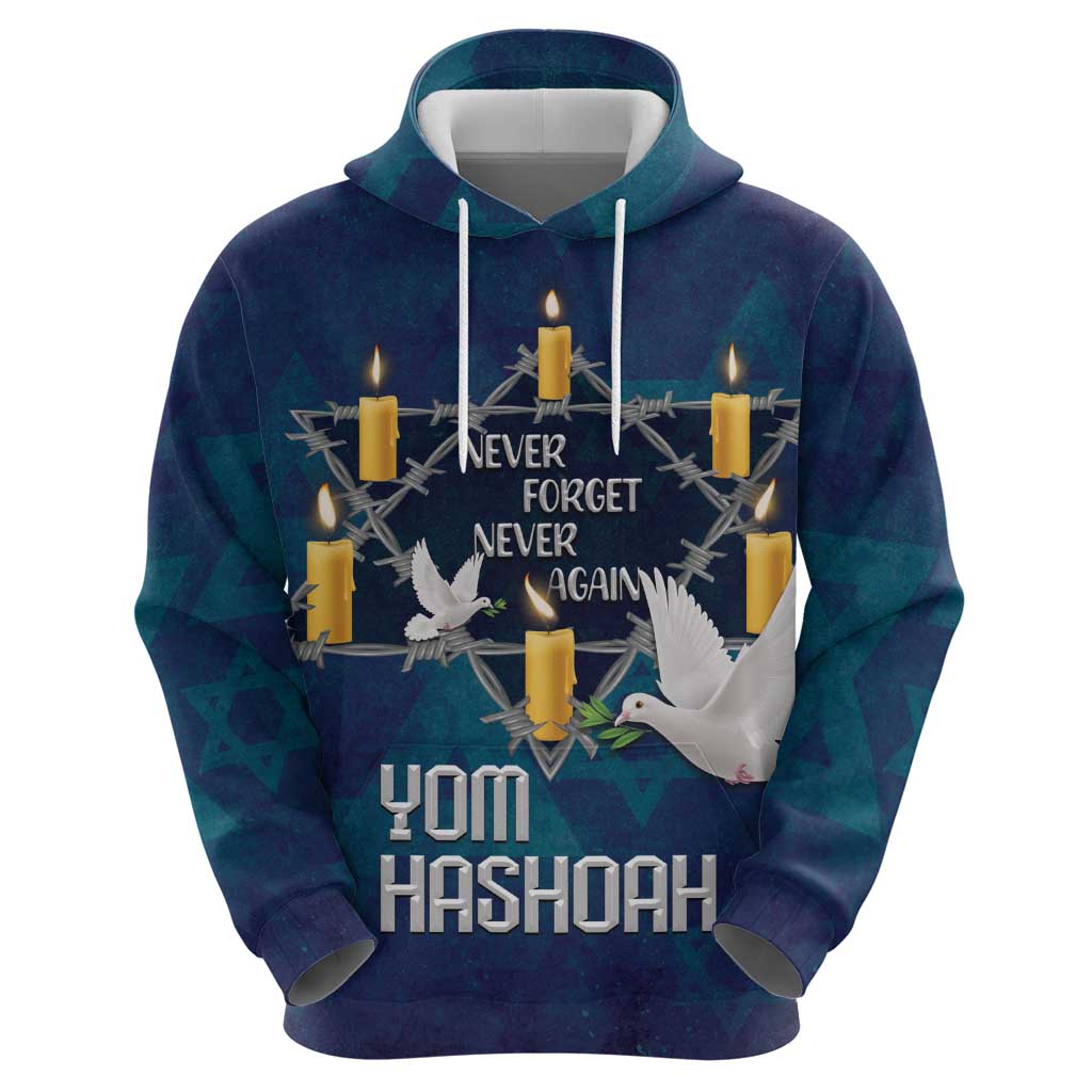 Personalised Israel Holocaust Remembrance Day Zip Hoodie Yom HaShoah Never Forget Never Again