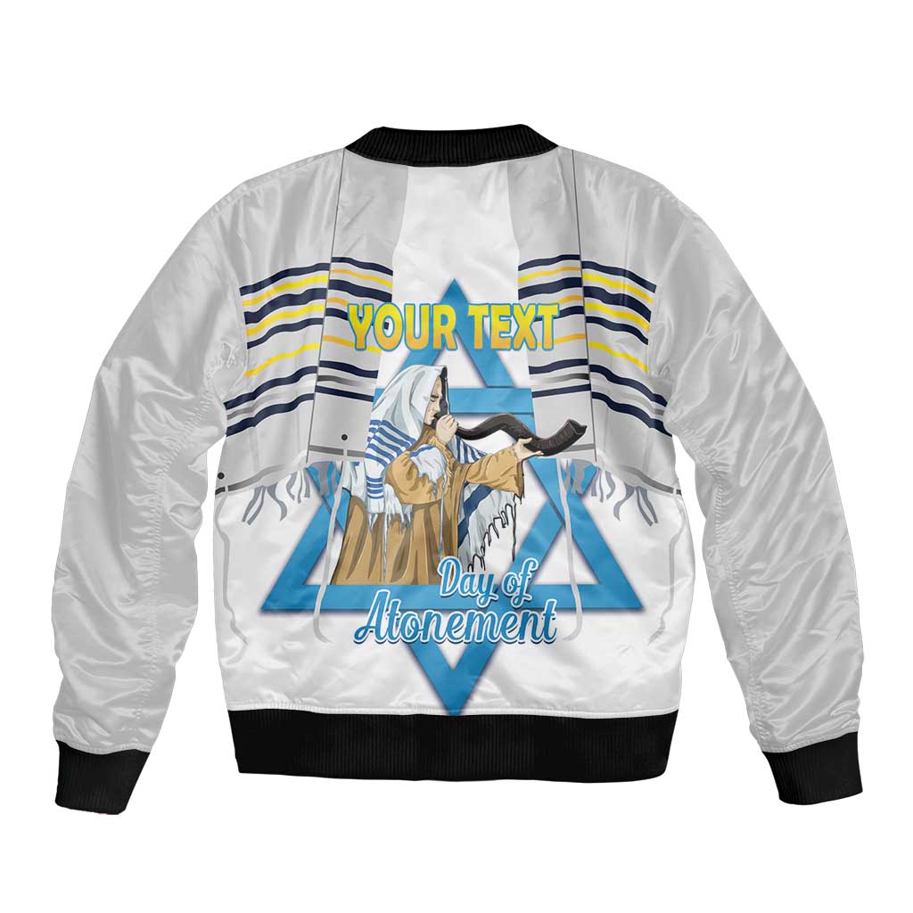 Personalised Yom Kippur Israel Bomber Jacket Day of Atonement Jewish Tallit
