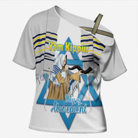 Personalised Yom Kippur Israel Cross Shoulder Shirt Day of Atonement Jewish Tallit