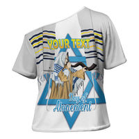 Personalised Yom Kippur Israel Cross Shoulder Shirt Day of Atonement Jewish Tallit