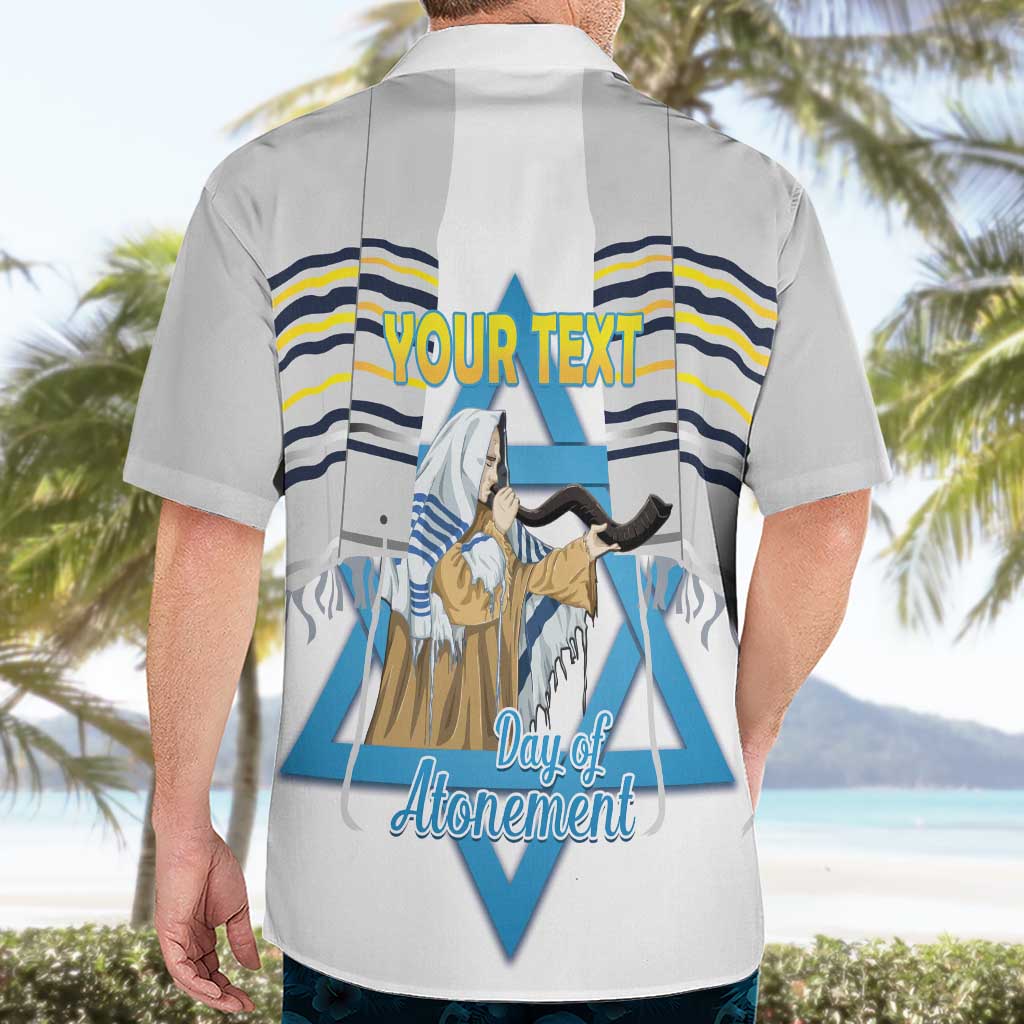 Personalised Yom Kippur Israel Hawaiian Shirt Day of Atonement Jewish Tallit