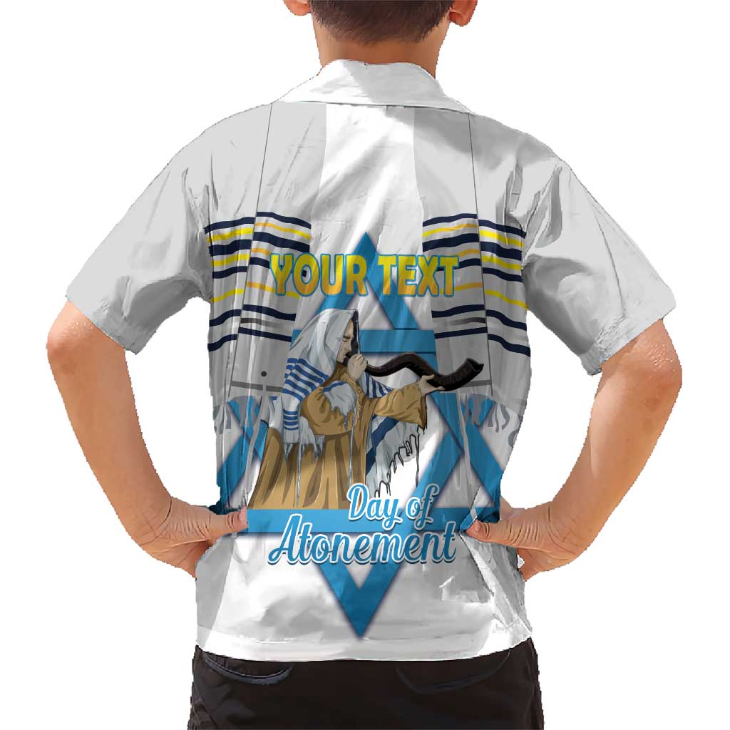 Personalised Yom Kippur Israel Hawaiian Shirt Day of Atonement Jewish Tallit