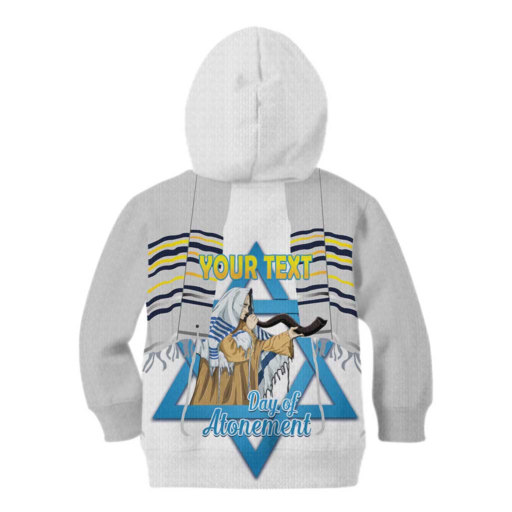Personalised Yom Kippur Israel Kid Hoodie Day of Atonement Jewish Tallit