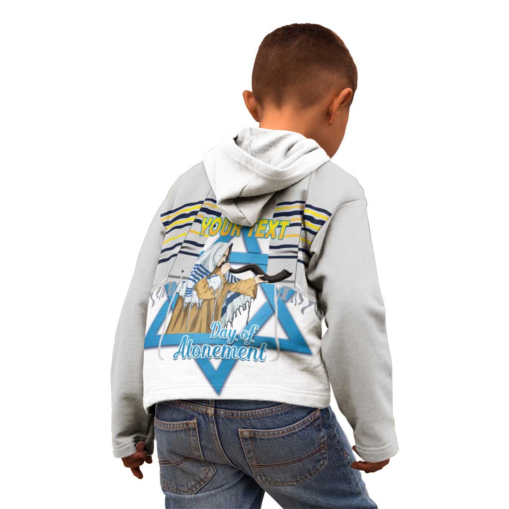Personalised Yom Kippur Israel Kid Hoodie Day of Atonement Jewish Tallit